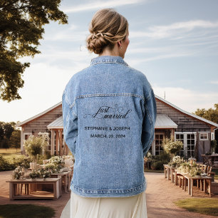 Bride Just Married Denim Jacket