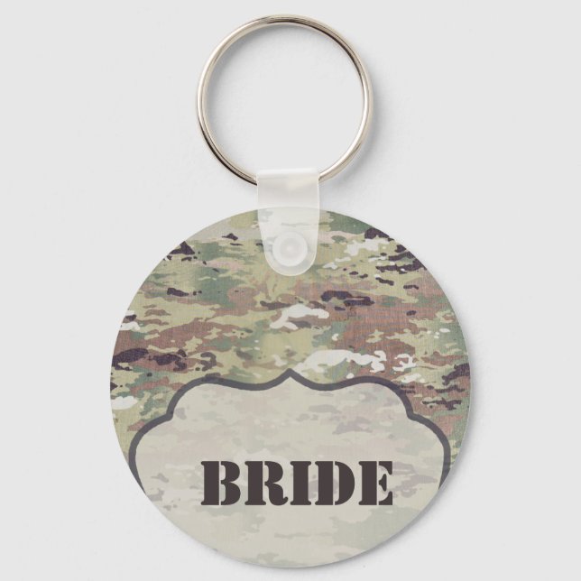 Bride Key Chain Army OCP Camo Uniform Camoflauge (Front)