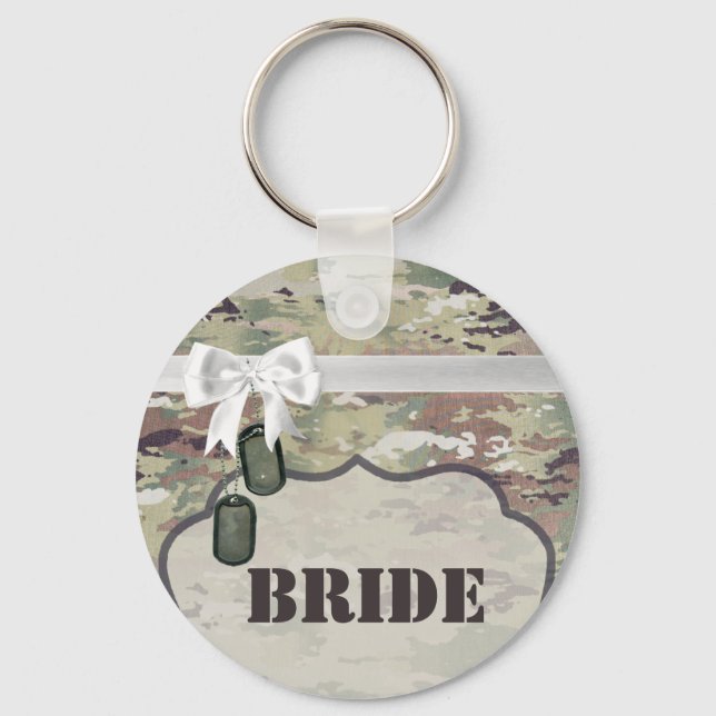 Bride Key Chain Army OCP Camo Uniform Camoflauge (Front)