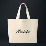 Bride Large Tote Bag<br><div class="desc">Bride Tote Bag</div>