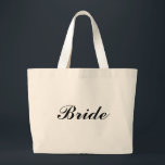 Bride Large Tote Bag<br><div class="desc">Bride Tote Bag</div>