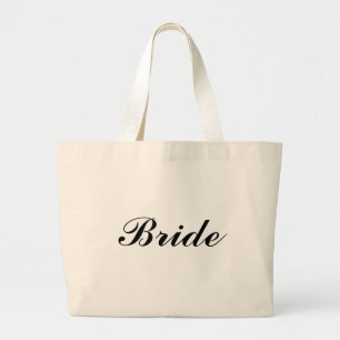 Bride Large Tote Bag