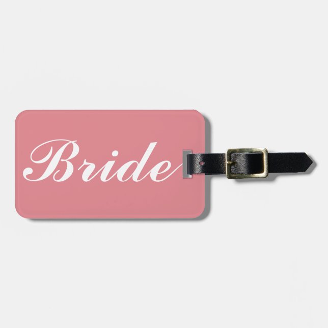 Bride Luggage Tag (Front Horizontal)