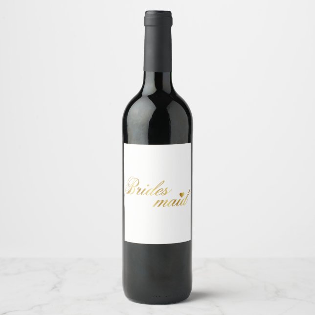 Bride Maids wine bottle Label (Front)