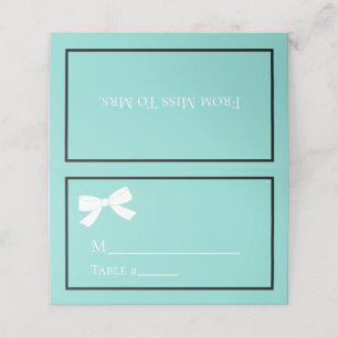 Bride Miss To Mrs Shower Bridal Tea Party Place Card