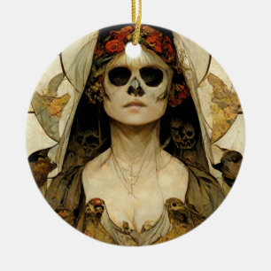 Bride Of Death Gothic Horror Ceramic Ornament