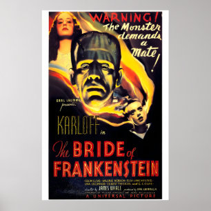 Bride of Frankenstein 1935 Movie POSTER PRINT