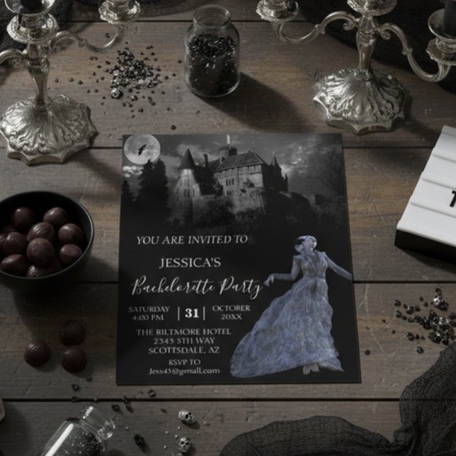Bride of Frankenstein Bachelorette Halloween  Invi Flyer (Creator Uploaded)