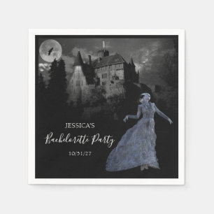 Bride of Frankenstein Bachelorette Halloween Napkin