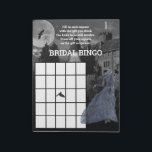 Bride of Frankenstein Bingo Bridal Halloween  Notepad<br><div class="desc">This design was created though digital art. It may be personalised in the area provided by changing the photo and/or text. Or it can be customised by choosing the click to customise further option and delete or change the colour the background, add text, change the text colour or style, or...</div>