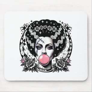 Bride Of Frankenstein Bubblegum Monster Halloween Mouse Pad