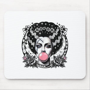 Bride Of Frankenstein Bubblegum Monster Halloween Mouse Pad