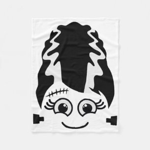 Bride Of Frankenstein Cute Monster Halloween Costu Fleece Blanket