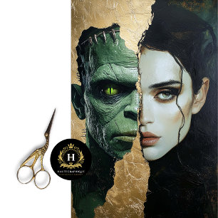 Bride of Frankenstein Decoupage  Tissue Paper