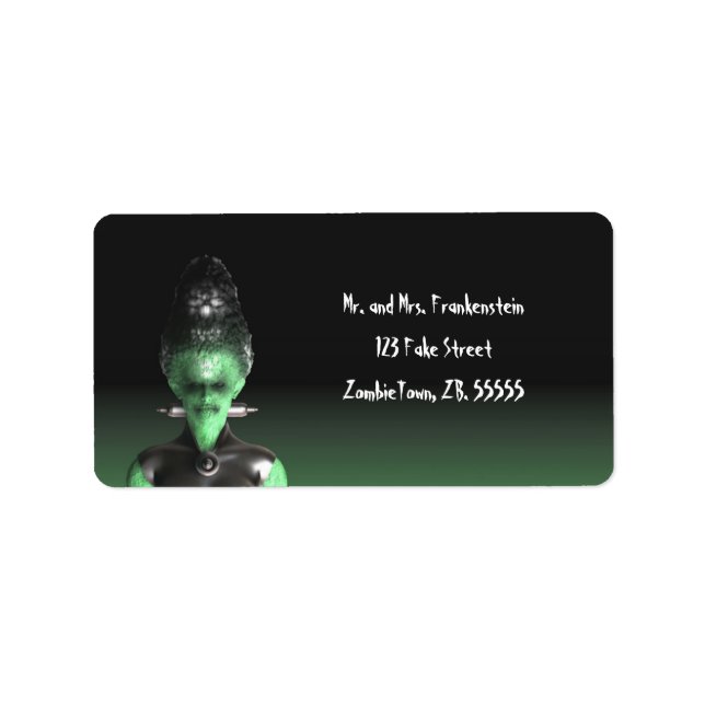 Bride of Frankenstein - Halloween Labels (Front)