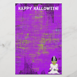Bride Of Frankenstein Halloween Stationery