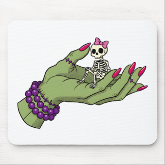 Bride of Frankenstein Hand with Skeleton Bow | Got Mouse Pad
