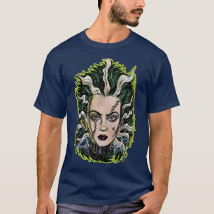 Bride of Frankenstein Horror Animation Pop Surreal T-Shirt