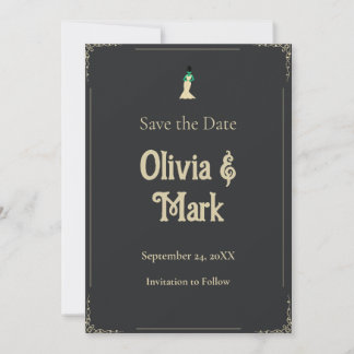 Bride of Frankenstein Save the Date | Gothic Invitation