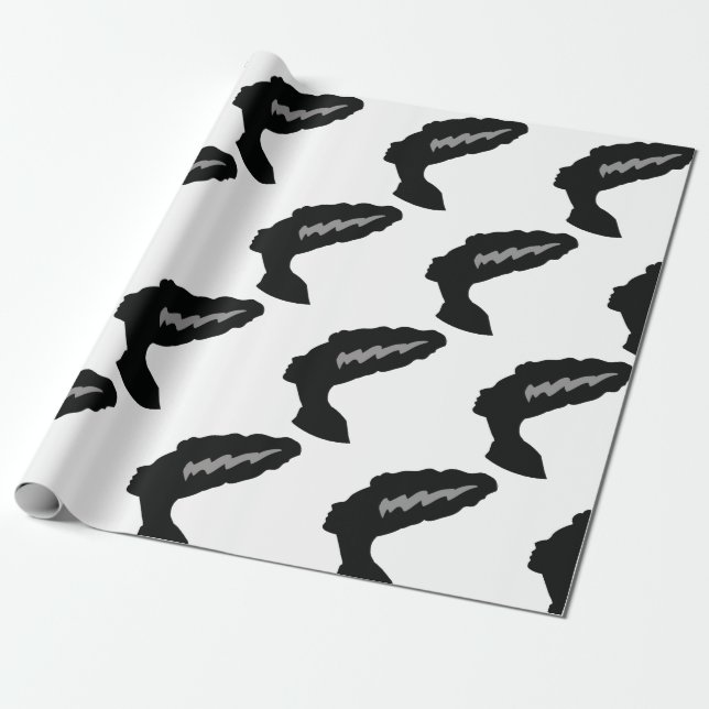 Bride Of Frankenstein Wrapping Paper (Unrolled)