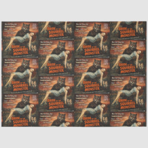 Bride of the Squirrel Monster Parody Tissue Paper