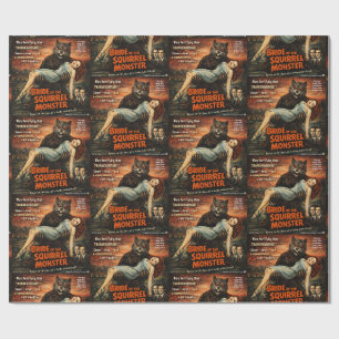 Bride of the Squirrel Monster Parody Wrapping Paper