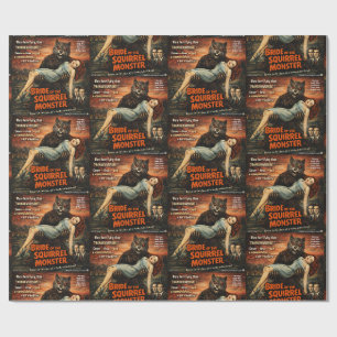 Bride of the Squirrel Monster Parody Wrapping Paper
