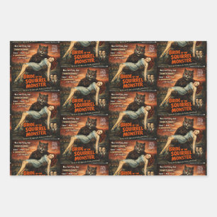 Bride of the Squirrel Monster Wrapping Paper Sheet