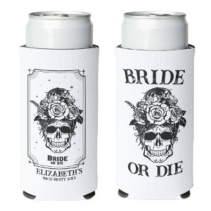 Bride or Die Bachelorette Party Customised Bridal Seltzer Can Cooler
