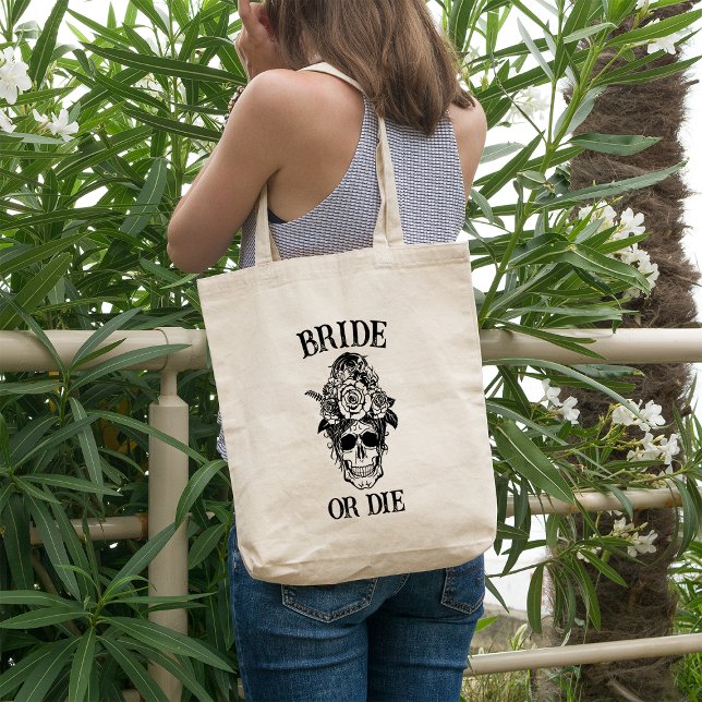 Bride or Die Bachelorette Party Customised Bridal Tote Bag (Creator Uploaded)