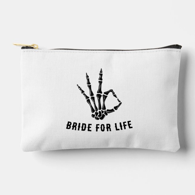 Bride or Die Skeleton Rockstar Hand Bag (Front)