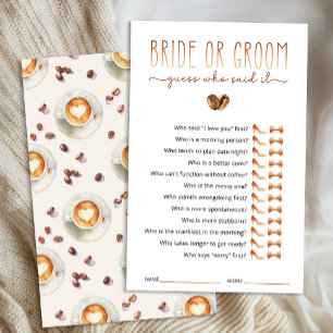 Bride or Groom Guess Who Said It Game