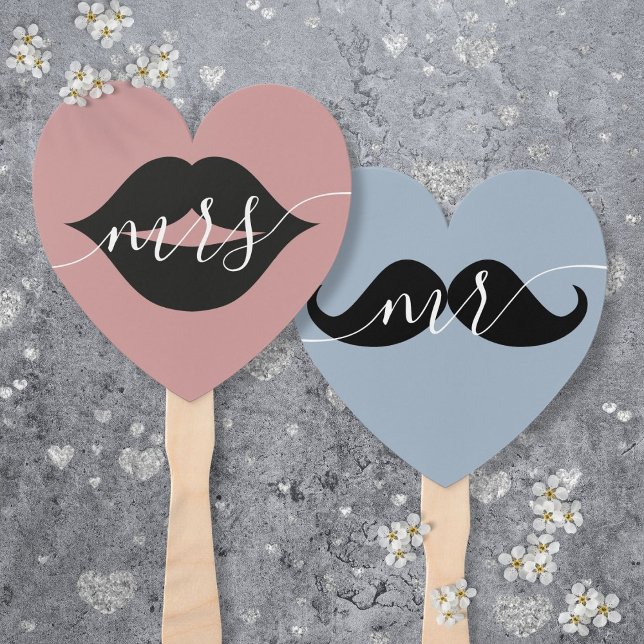 Bride or Groom Mr Mrs Wedding Game Hand Fan (Bride or Groom Mr Mrs Wedding Game Hand Fan)