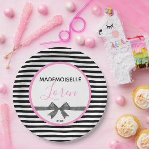 BRIDE   Parisian Theme Couture Shower Party Paper Plate