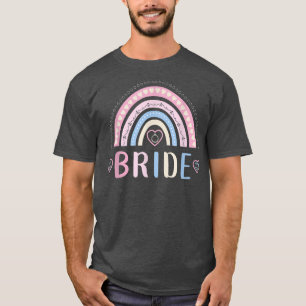 Bride Pastel Boho Rainbow T-Shirt