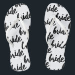 Bride Pattern Wedding Thongs<br><div class="desc">Bride patterned wedding/honeymoon flip flops.</div>