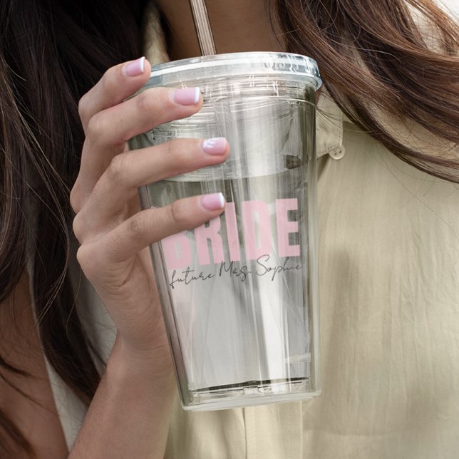 Bride  | Personalised Future Mrs. Name Acrylic Tumbler (Creator Uploaded)