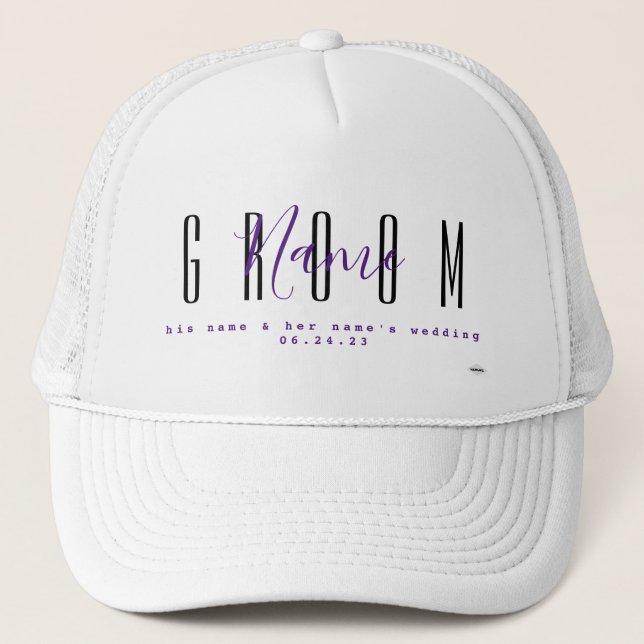 Bride Personalised hat HAMbyWG (Front)