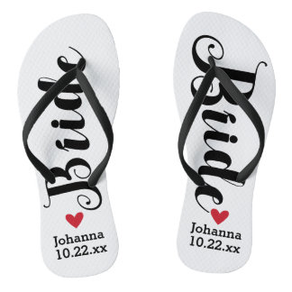 Bride Personalised Wedding Pick Your Colour Thongs