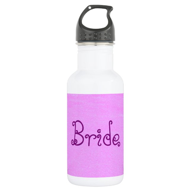 Bride Pink 532 Ml Water Bottle (Front)
