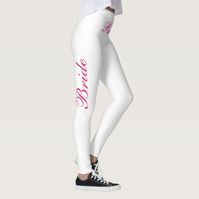 bride pink on white leggings (Right)