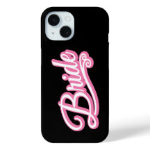 Bride pink/white on black