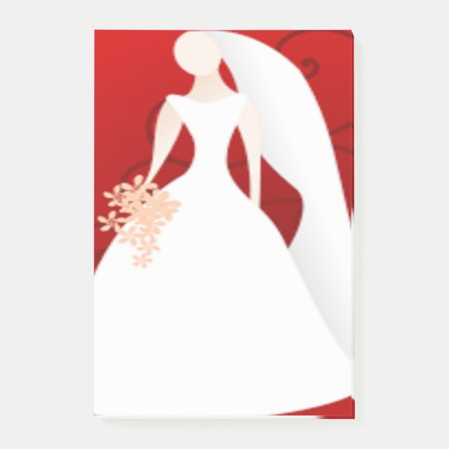 BRIDE POST-IT NOTES (Front)