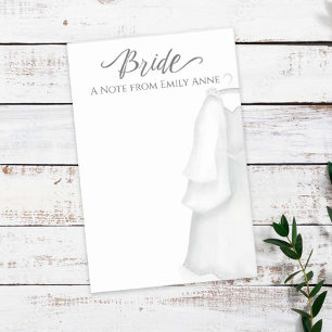 Bride Pretty Personalised Vintage Beautiful Custom Post-it Notes