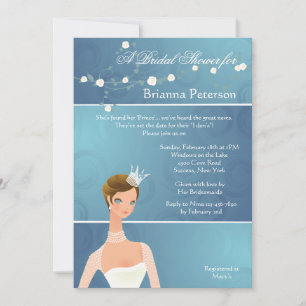 Bride Princess Bridal Shower Invitation
