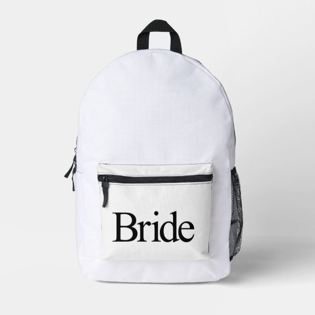Bride Printed Backpack (Front)