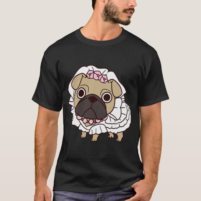 Bride Pug T-Shirt (Front)