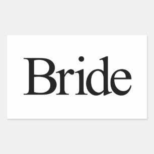Bride Rectangular Sticker