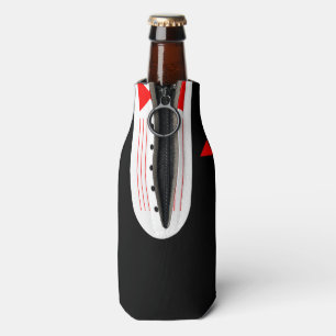 BRIDE Red Tuxedo Wedding Be My Groomsman Bottle Cooler