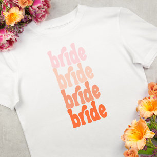 Bride retro orange bachelorette T-Shirt
